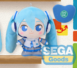 Hatsune Miku: Moipon Prize Plush - Miku & Snow Miku