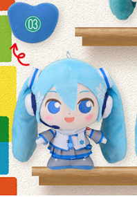Hatsune Miku: Moipon Prize Plush - Miku & Snow Miku