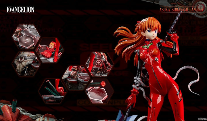 1/4 Evangelion WonderStatue - Shikinami Asuka Langley Polystone Statue