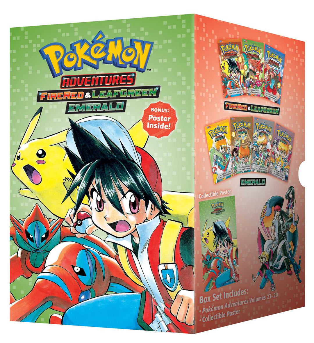 Pokemon Adventures Fire Red & Leaf Green / Emerald Box Set - Manga Mate