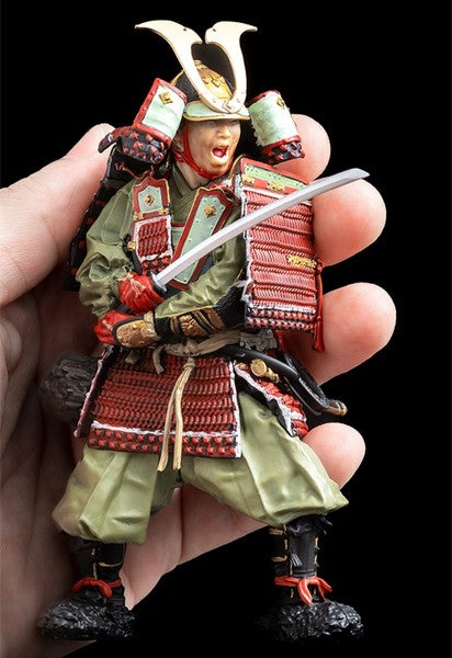 Plamax - Kamakura Period Armored Warrior - 1/12 Scale Plastic Model Kit