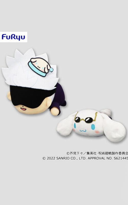 Jujutsu Kaisen x Sanrio - Satoru Gojo & Cinnamoroll Plush (Sold Separately)
